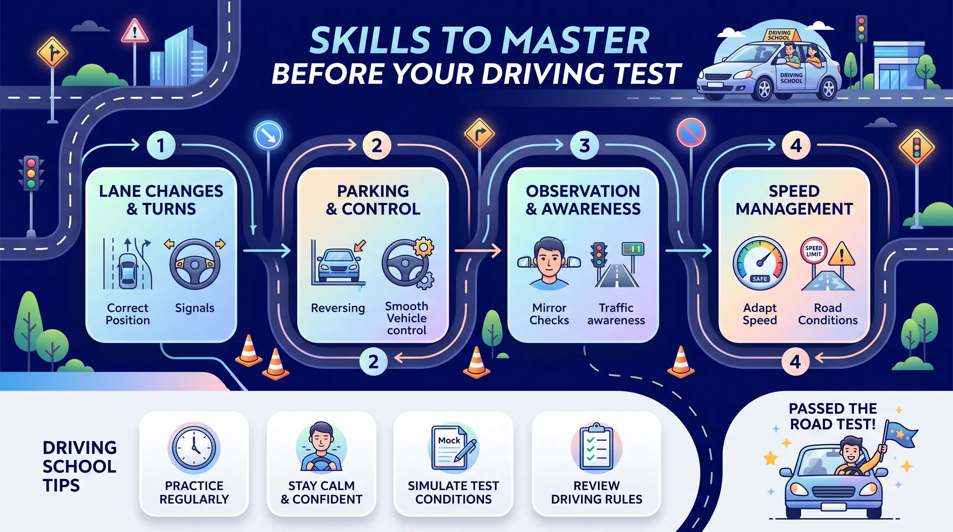 driving skills test practice