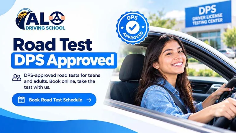 DPS Approved Road Test Banner