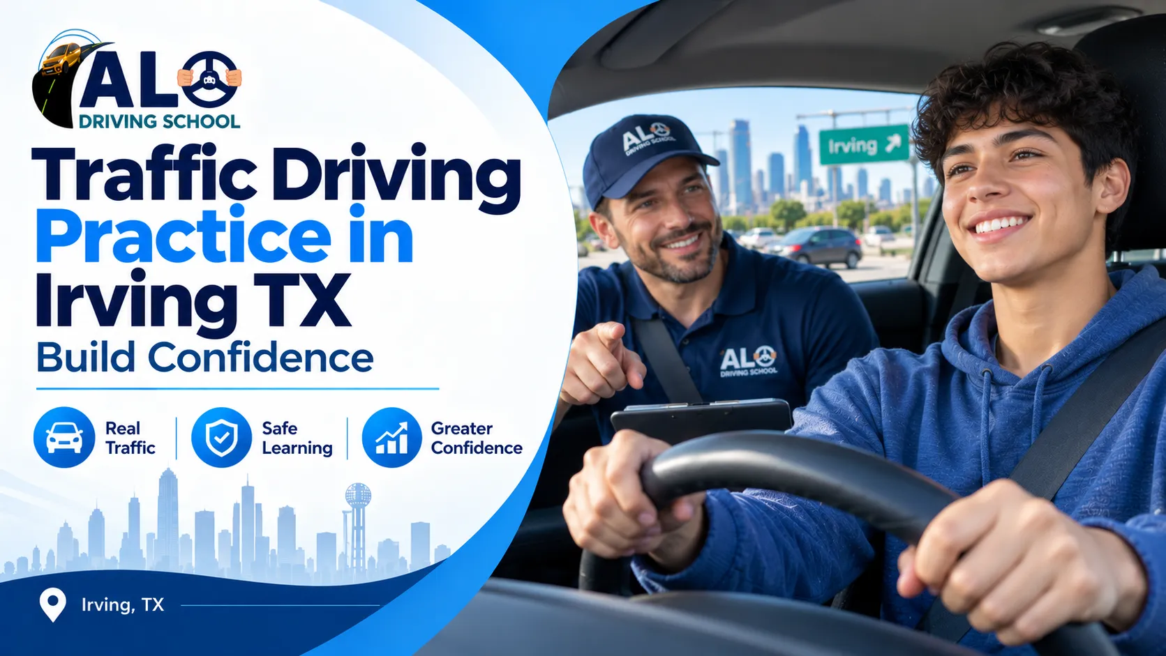 Traffic Driving Practice in Irving TX | Grow Confidence